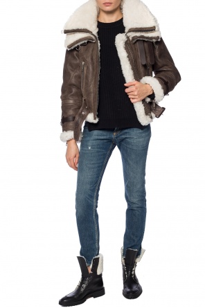 Belted leather jacket, zdjęcie 2 Belted leather jacket od Burberry